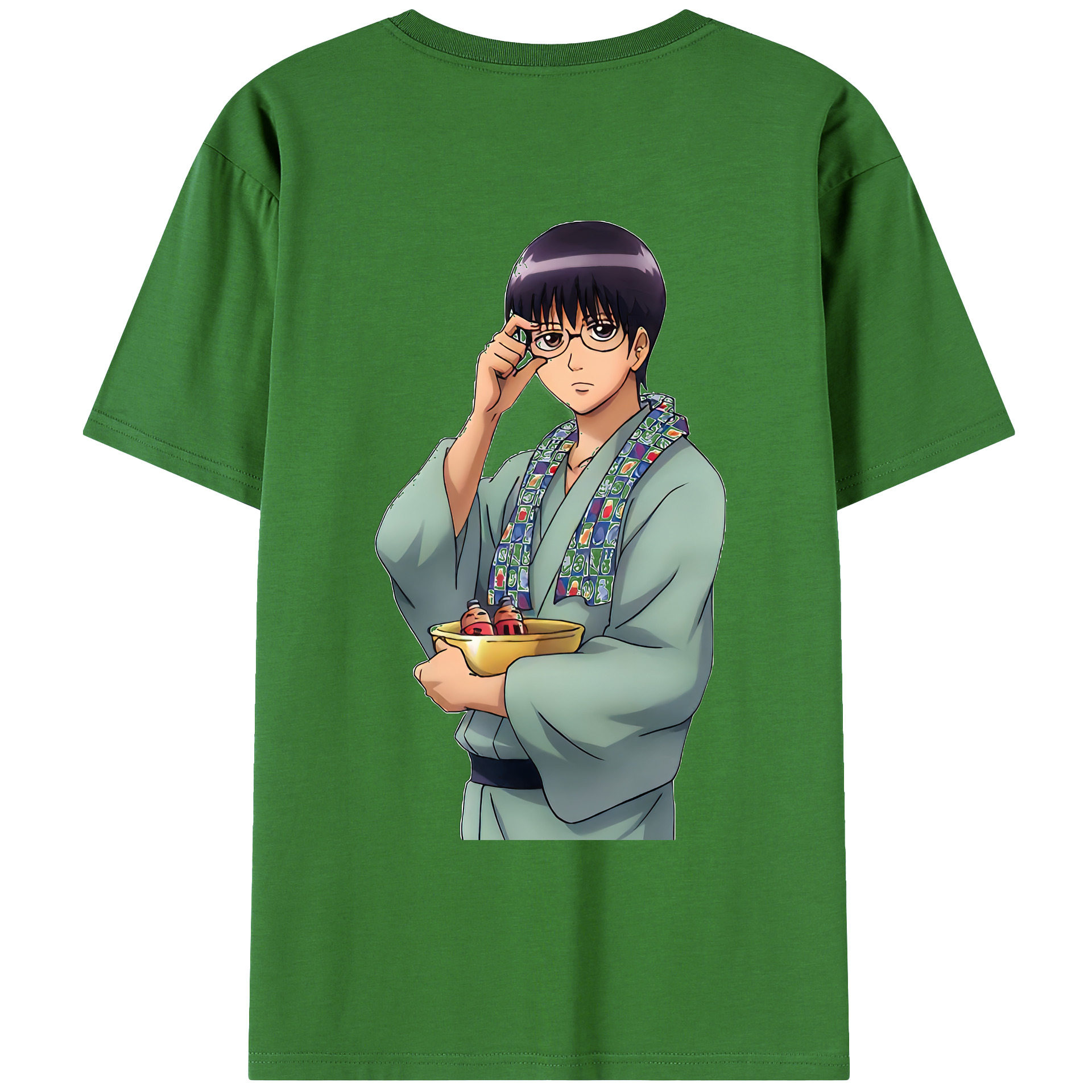 （画像用） ぎんたま 坂田銀時（さかたぎんとき） 神楽 志村新八（しむら しんぱち） GINTAMA Sakata Gintoki Kagura Shimura Shinpachi レディース半袖Tシャツ(バックプリント)